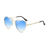 Gafas de Sol Corazón para Mujer Gafas de Sol Forma Corazón Marco Metal Love Style para Mujer Protección UV400