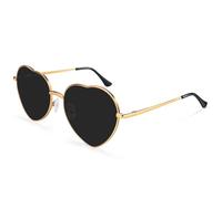 Gafas de Sol Corazón para Mujer Gafas de Sol Forma Corazón Marco Metal Love Style para Mujer Protección UV400