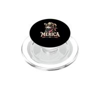 Gafas de Sol Cowboy Cat Merica American Flag 4 de Julio PopSockets PopGrip para MagSafe