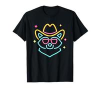 Gafas de Sol Cowboy Raccoon Face Western Graphic Pink Animal Camiseta
