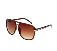 Gafas de sol cuadradas con degradado para hombre, estilo vintage, para conducir, color marrón, 1 unidad