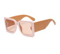 Gafas de sol cuadradas de marco grande para tiro callejero para hombres y mujeres, gafas de vacaciones al aire libre (color: E, tamaño: mediano) 2026, e, Talla única