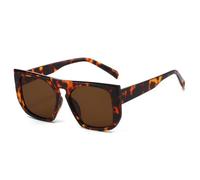 Gafas de sol cuadradas de moda para mujer, estilo retro, en tonos amarillos y azules, con protección UV400 para hombre, ideales para ir de compras, viajar, ir a la playa, ir de fiesta o andar en bici