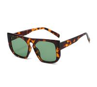 Gafas de sol cuadradas de moda para mujer, estilo retro, en tonos amarillos y azules, con protección UV400 para hombre, ideales para ir de compras, viajar, ir a la playa, ir de fiesta o andar en bici