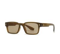 Gafas de sol cuadradas de moda para mujer, estilo retro punk, con protección UV400, ideales para ir de compras, viajar, ir a la playa, ir de fiesta o andar en bicicleta, color negro y naranja, talla