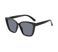 Gafas de sol cuadradas para mujer - Modelos elegantes | Marco de de gato ligero para viajes, ocio, uso diario, compras, fiestas, Fragmentos grises de marco negro, ver descripción
