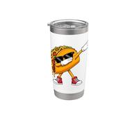 Gafas De Sol Dabbing Taco Funny Food Vaso térmico de acero inoxidable de doble pared