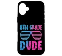 Gafas de Sol de 8th Grade Dude First Day Back to School Carcasa para iPhone 16 Plus