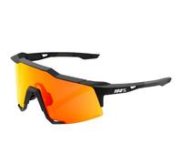 Gafas de sol de ciclismo 100% SPEEDCRAFT Sport Performance SOFT TACT NEGRO HiPER Rojo Espejo multicapa