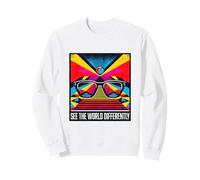 Gafas de Sol de Colores Diferentes para concienciación sobre el Autismo Sudadera