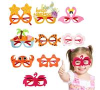 Gafas de sol de fiesta para adultos, gafas de fiesta | Decoración de piscina de playa 9x 9x Gafas de sol,Lunas de relleno de novedad frescas temáticas divertidas para la graduación del camping d