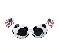 Gafas de sol de fútbol con estampado de bandera nacional, UV400 novedosas gafas de fútbol para partidos deportivos, colorido, Canada