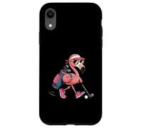 Gafas de sol de golf rosa flamenco mujer mujer golfista amante del golf Carcasa para iPhone XR