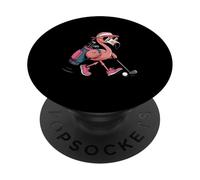Gafas de sol de golf rosa flamenco mujer mujer golfista amante del golf PopSockets PopGrip Adhesivo