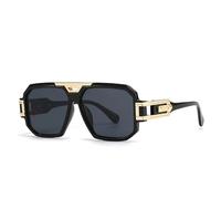 Gafas de sol de lujo para hombres, retro, mega gafas de sol para hombre, sombra UV400, gafas de conducción, transparentes