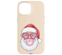 Gafas de Sol de Navidad con diseño de corazón de Papá Noel para niñas y Mujeres Carcasa para iPhone 15