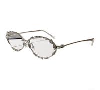 Gafas de sol de ojo de gato para mujer, marco de diamante de metal, lente ovalada, protección UV400, retro, Y2K, gafas de moda para viajes, deportes al aire libre, conducción, oro blanco (F)