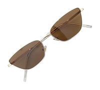 Gafas de sol de para mujer, antirreflejos, protección ocular polarizada, para playa, pesca, senderismo, ciclismo, golf, madre, amigas, novia, esposa, rodajas de té con marco dorado, Refer to