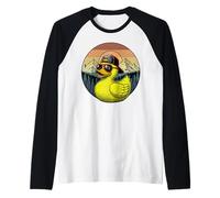 Gafas de Sol de Pato de Goma, Regalo Divertido de Patito Camiseta Manga Raglan