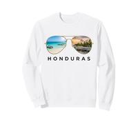 Gafas de Sol de Playa Tropical y Pueblo de Puesta de Sol Sudadera