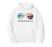 Gafas de Sol de Playa Tropical y Pueblo de Puesta de Sol Sudadera con Capucha