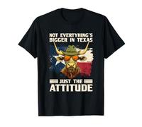 Gafas de sol de toro con sombrero en atuendo de Texas Camiseta
