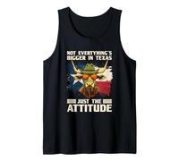 Gafas de sol de toro con sombrero en atuendo de Texas Camiseta sin Mangas