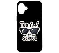 Gafas de sol demasiado geniales para el primer día de regreso a clases Carcasa para iPhone 16 Plus