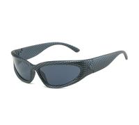 Gafas de sol deportivas envolventes para hombre y mujer, futuristas, resistentes al viento, con protección UV400, ideales para ciclismo, correr, conducir y actividades al aire libre, C6, talla ún