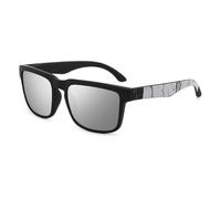 Gafas de sol deportivas polarizadas cuadradas para hombre y mujer, protección UV400, lentes de espejo, marco grueso, lentes de sol punk masculino, para conducir, pesca, ciclismo, correr, Blanco y