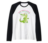 Gafas de Sol Divertidas de cocodrilo See You Later Camiseta Manga Raglan