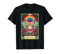 Gafas de sol divertidas del orgullo de la tarjeta del tarot del gato aliado del orgullo gay LGBTQ Camiseta