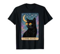 Gafas de Sol Divertidas del Orgullo de la Tarjeta del Tarot del Gato aliado del Orgullo Gay LGBTQ Camiseta