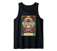 Gafas de sol divertidas del orgullo de la tarjeta del tarot del gato aliado del orgullo gay LGBTQ Camiseta sin Mangas