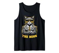 Gafas de Sol Divertidas para dueños de Negocios The Boss Cat Lover Camiseta sin Mangas