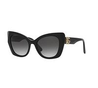 Dolce & Gabbana Mujer DG4405 501/8G Gafas de sol Acetato Negro Gris Mariposa Normal Sombreado