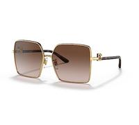 Dolce & Gabbana Mujer DG2279 02/13 Gafas de sol Metal Oro Marrón Cuadrada Normal Sombreado