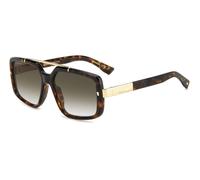 Dsquared2 Hombre D2 0120/S 086/9K Gafas de sol Acetato la Habana Verde Cuadrada Sombreado