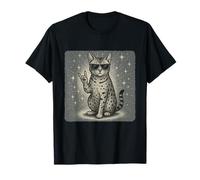 Gafas de sol egipcias con diseño de gato Mau y música rock Camiseta