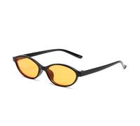 Gafas de Sol elipse con Montura pequeña para Mujer, anteojos de Sol Redondos y Negros de Marca, Gafas de Sol Circulares de diseñador para Hombre y Mujer