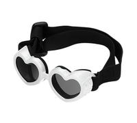 Gafas de Sol en Forma corazón Perro - Gafas Mascotas, Cachorro | con Correa Ajustable, anteojos Protectores Anti-Fog para Razas pequeñas, Escudo Ojos Viajes al Aire Libre y sesiones Fotos Moda