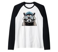 Gafas de Sol Feral Kid Raccoon Diseño de Gorra Camiseta Manga Raglan