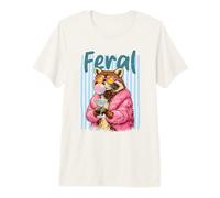Gafas de Sol Feral Raccoon Pink Coat Martini Bubblegum Camiseta Premium
