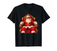 Gafas de Sol Festivas Majestad con Papá Noel en su Trono Camiseta
