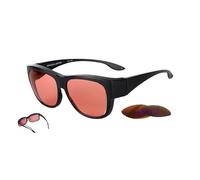 Gafas de sol FL-41 Rose Fitover con lentes intercambiables FL-60 para migrañas, sensibilidad a la luz y fotofobia