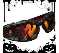 Gafas de sol genéricas Drip Glue,Gafas de sol Y2K Mujeres | UV400 Protection Drip Glue Gafas de sol hechas a mano |Shield Shades Gafas para Halloween, rojo, Se référer au descriptif