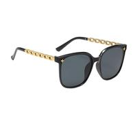 Gafas de sol genéricas para mujer - Montura de metal cómoda para mujer | Monturas vintage de con protección UV - Conducir, pesca, playa, festivales y actividades al aire libre, Marco de Oro Negro