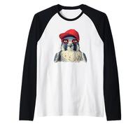 Gafas de Sol geniales del halcón peregrino Camiseta Manga Raglan