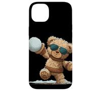 Gafas de Sol geniales Oso de Peluche con Disfraz de Lucha de Bola de Nieve Carcasa para iPhone 14 Plus