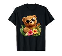 Gafas de Sol geniales Teddy Bear Tropical Summer Vibes Camiseta